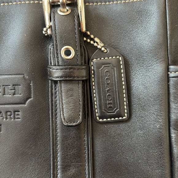 Coach black  Leather Shoulder Bag - Picture 2 of 14